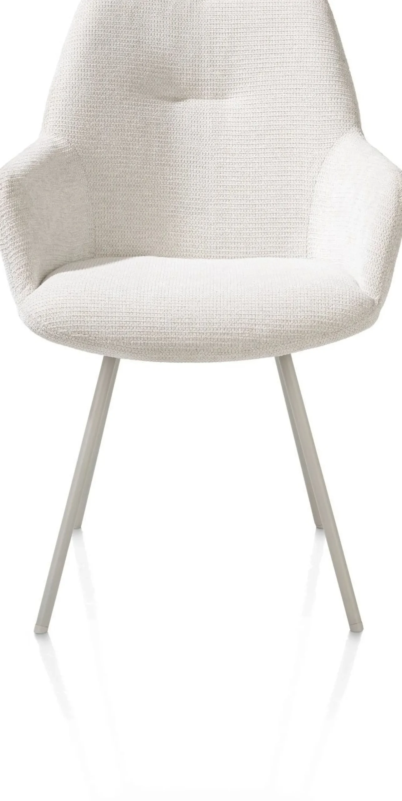 Kuipstoelen|Eetkamerstoelen Met Armleuning-XOOON Odin Armstoel Ivoor, Silk Grey