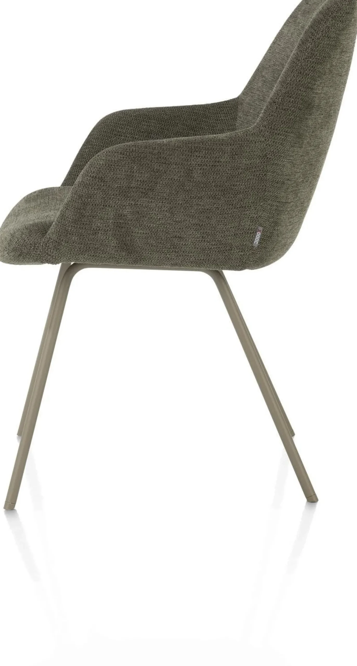 Kuipstoelen|Eetkamerstoelen Met Armleuning-XOOON Odin Armstoel Grijs, Groen, Mosgroen