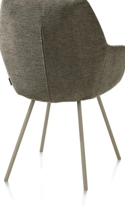 Kuipstoelen|Eetkamerstoelen Met Armleuning-XOOON Odin Armstoel Grijs, Groen, Mosgroen