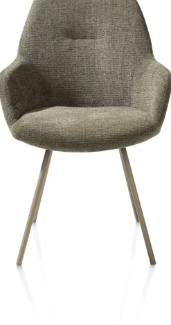 Kuipstoelen|Eetkamerstoelen Met Armleuning-XOOON Odin Armstoel Grijs, Groen, Mosgroen
