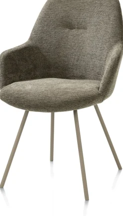Kuipstoelen|Eetkamerstoelen Met Armleuning-XOOON Odin Armstoel Grijs, Groen, Mosgroen