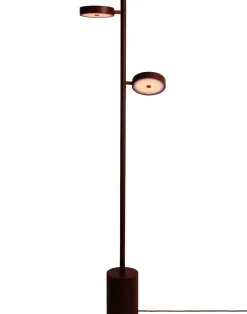 Houten Vloerlampen|Vloerlampen-Good&Mojo Okinawa 2-lichts Vloerlamp Brown