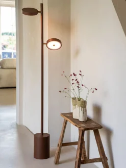 Houten Vloerlampen|Vloerlampen-Good&Mojo Okinawa 2-lichts Vloerlamp Brown