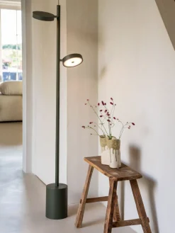 Houten Vloerlampen|Vloerlampen-Good&Mojo Okinawa 2-lichts Vloerlamp Green