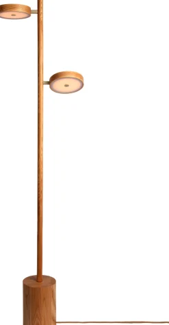 Houten Vloerlampen|Vloerlampen-Good&Mojo Okinawa 2-lichts Vloerlamp Natural