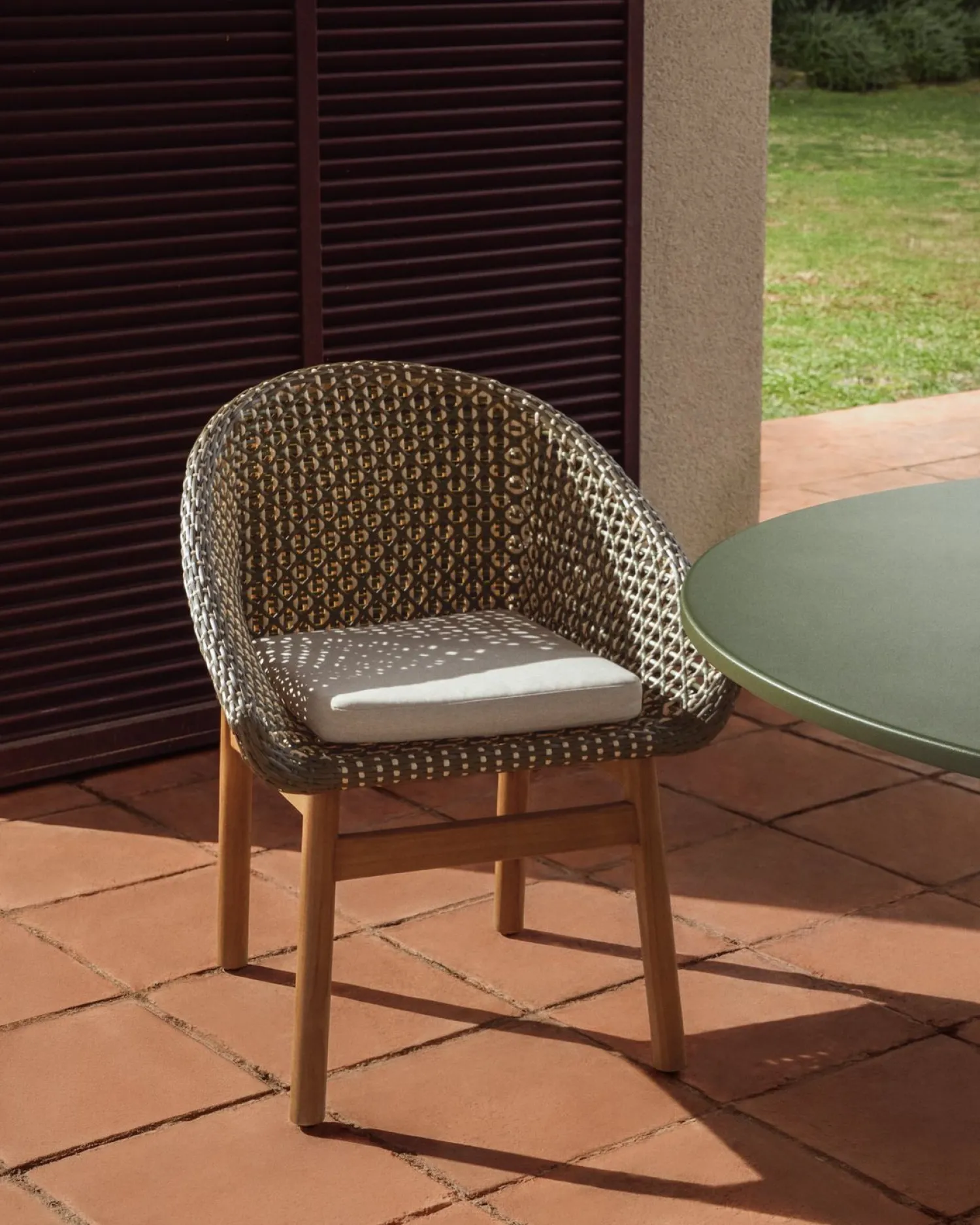 Tuinstoelen-Kave Home Olbia Tuinstoel Groen