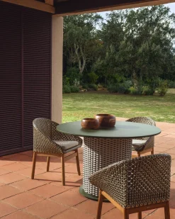 Tuinstoelen-Kave Home Olbia Tuinstoel Groen
