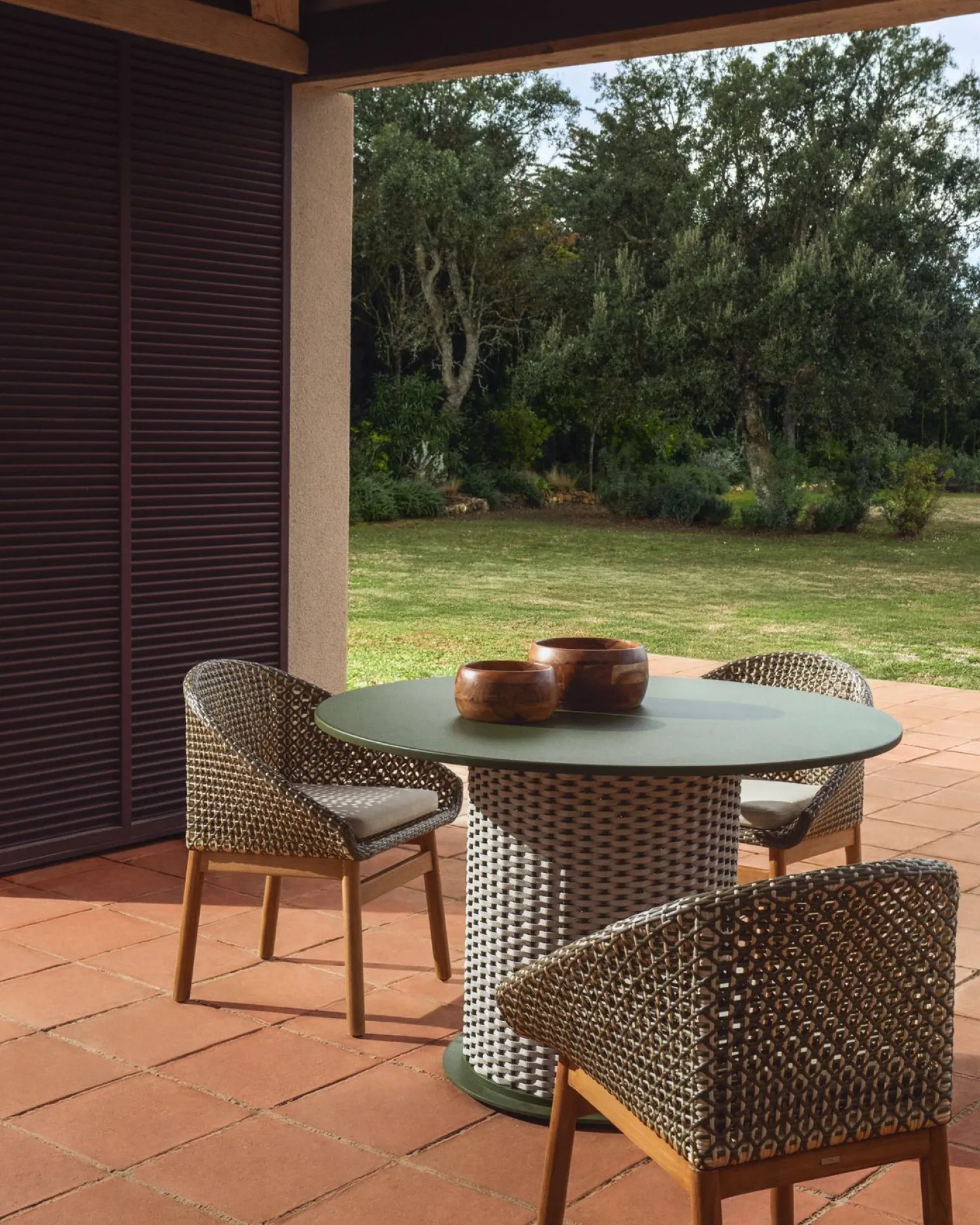 Tuinstoelen-Kave Home Olbia Tuinstoel Groen