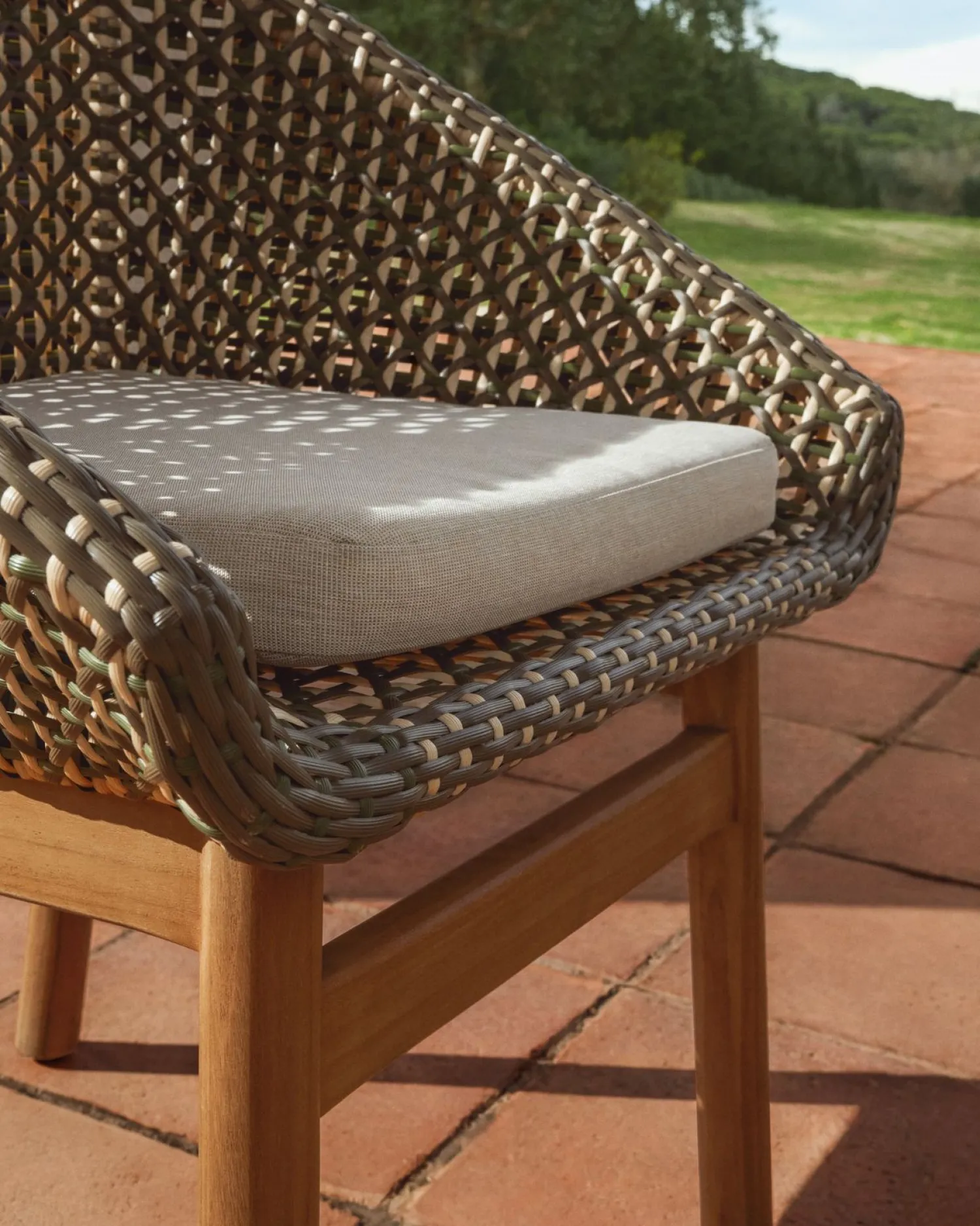 Tuinstoelen-Kave Home Olbia Tuinstoel Groen