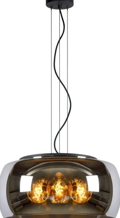 Moderne Hanglampen|Moderne Hanglampen-Lucide Olivia Hanglamp Zwart