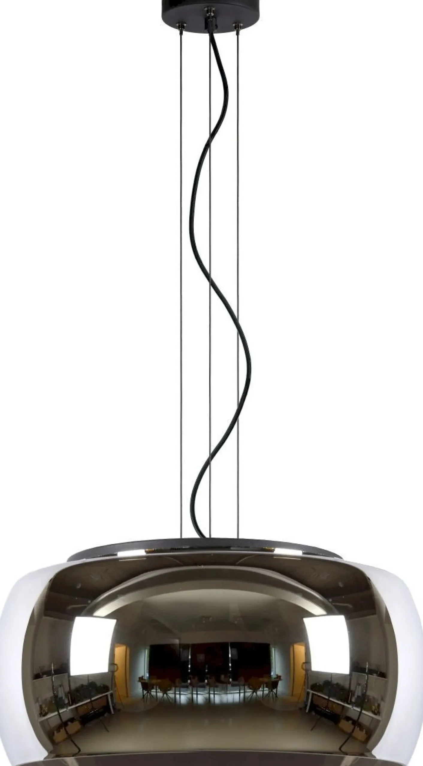 Moderne Hanglampen|Moderne Hanglampen-Lucide Olivia Hanglamp Zwart