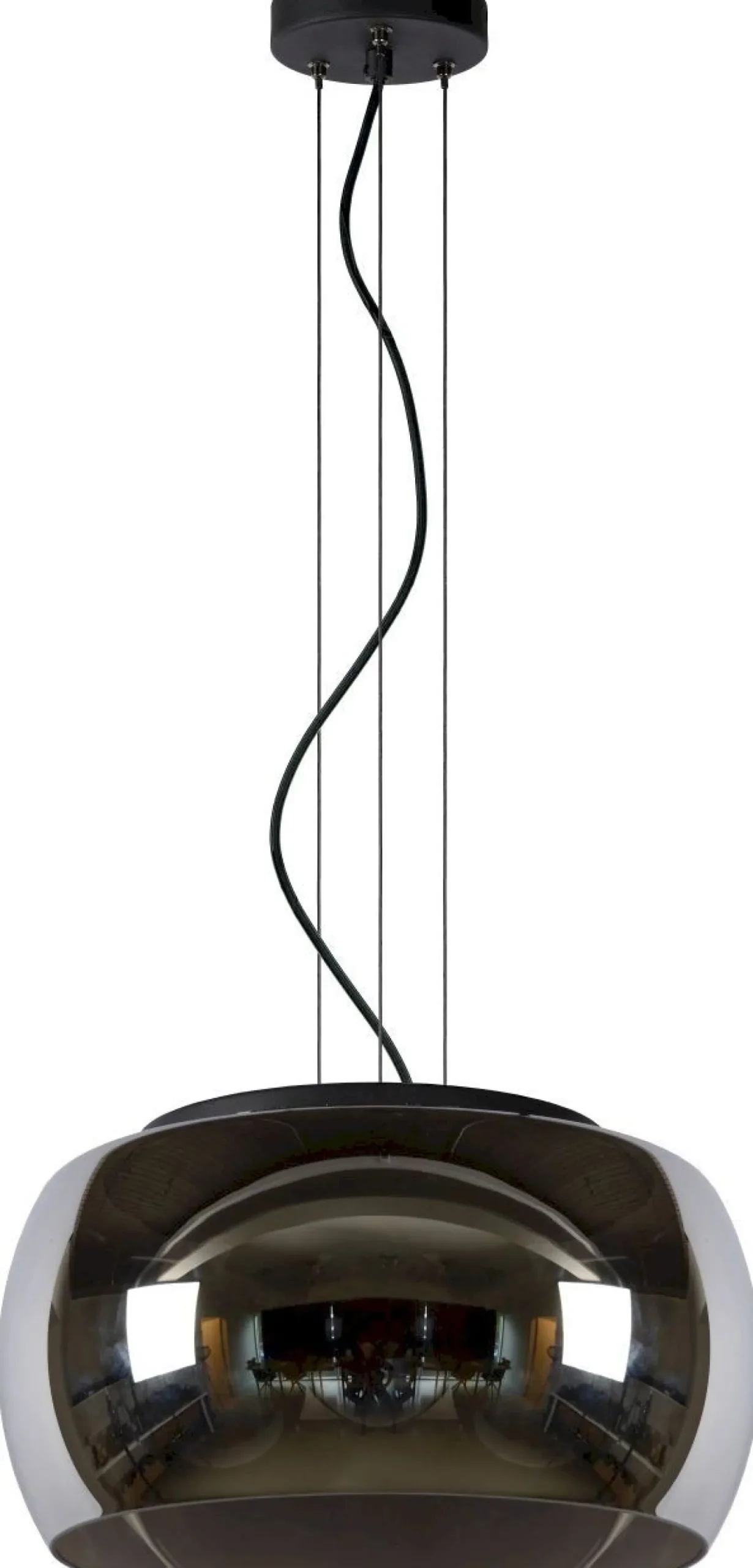Moderne Hanglampen|Moderne Hanglampen-Lucide Olivia Hanglamp Zwart