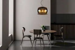 Moderne Hanglampen|Moderne Hanglampen-Lucide Olivia Hanglamp Zwart