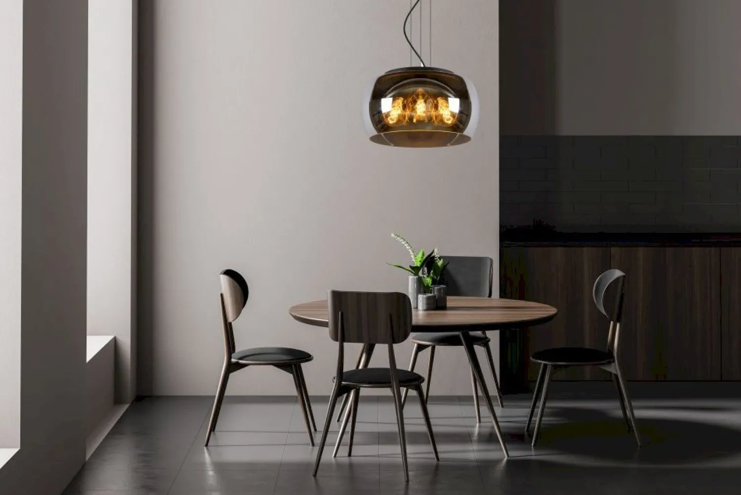 Moderne Hanglampen|Moderne Hanglampen-Lucide Olivia Hanglamp Zwart