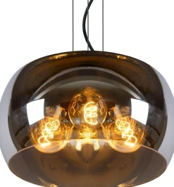 Moderne Hanglampen|Moderne Hanglampen-Lucide Olivia Hanglamp Zwart