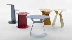 Ronde Bijzettafels-Bert Plantagie Olly Rond Bijzettafel Orange, Brown