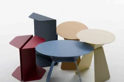 Ronde Bijzettafels-Bert Plantagie Olly Rond Bijzettafel Orange, Brown