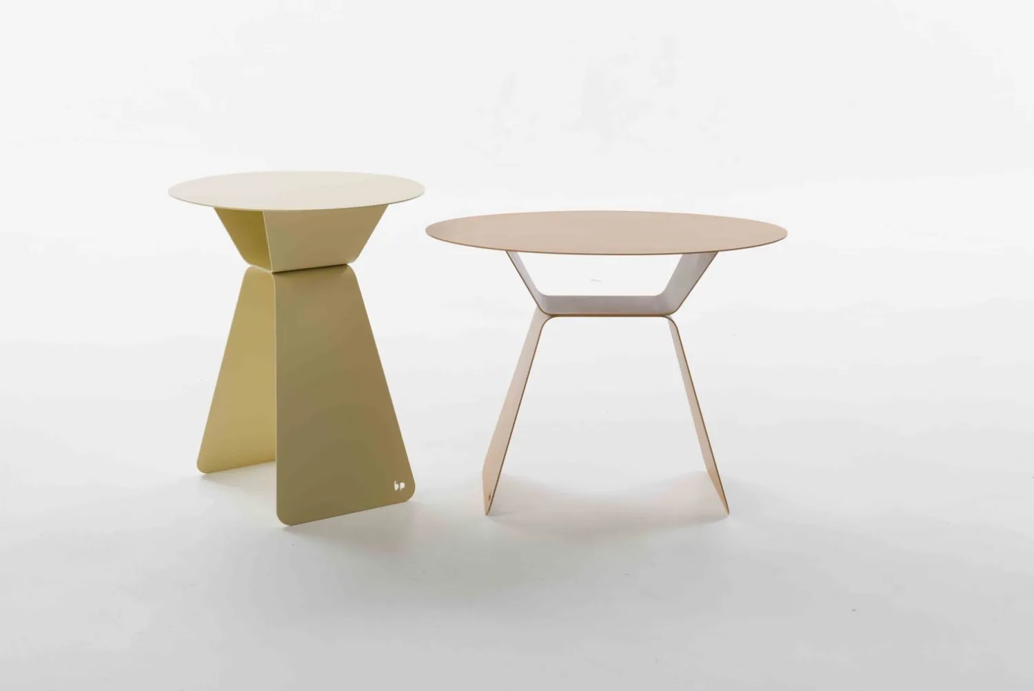 Ronde Bijzettafels-Bert Plantagie Olly Rond Bijzettafel Orange, Brown