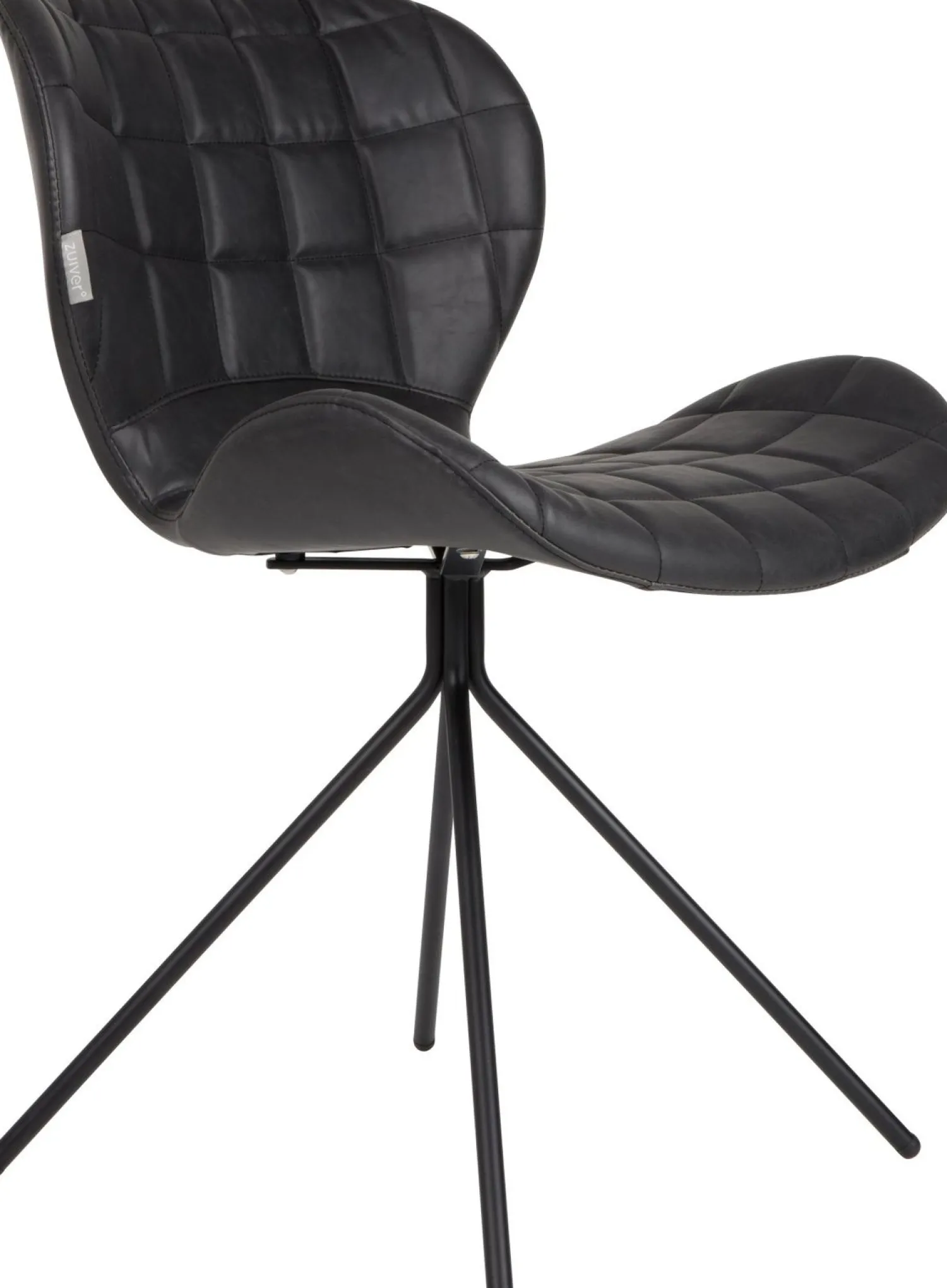 Eetkamerstoelen Zonder Armleuning-Zuiver OMG LL (set van 2) Eetkamerstoel Black