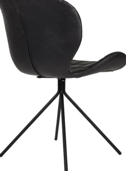 Eetkamerstoelen Zonder Armleuning-Zuiver OMG LL (set van 2) Eetkamerstoel Black