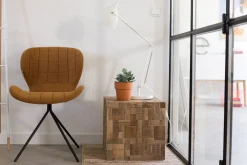 Eetkamerstoelen Zonder Armleuning-Zuiver OMG (set van 2) Eetkamerstoel Camel