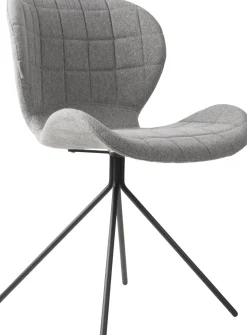 Eetkamerstoelen Zonder Armleuning-Zuiver OMG (set van 2) Eetkamerstoel Light Grey