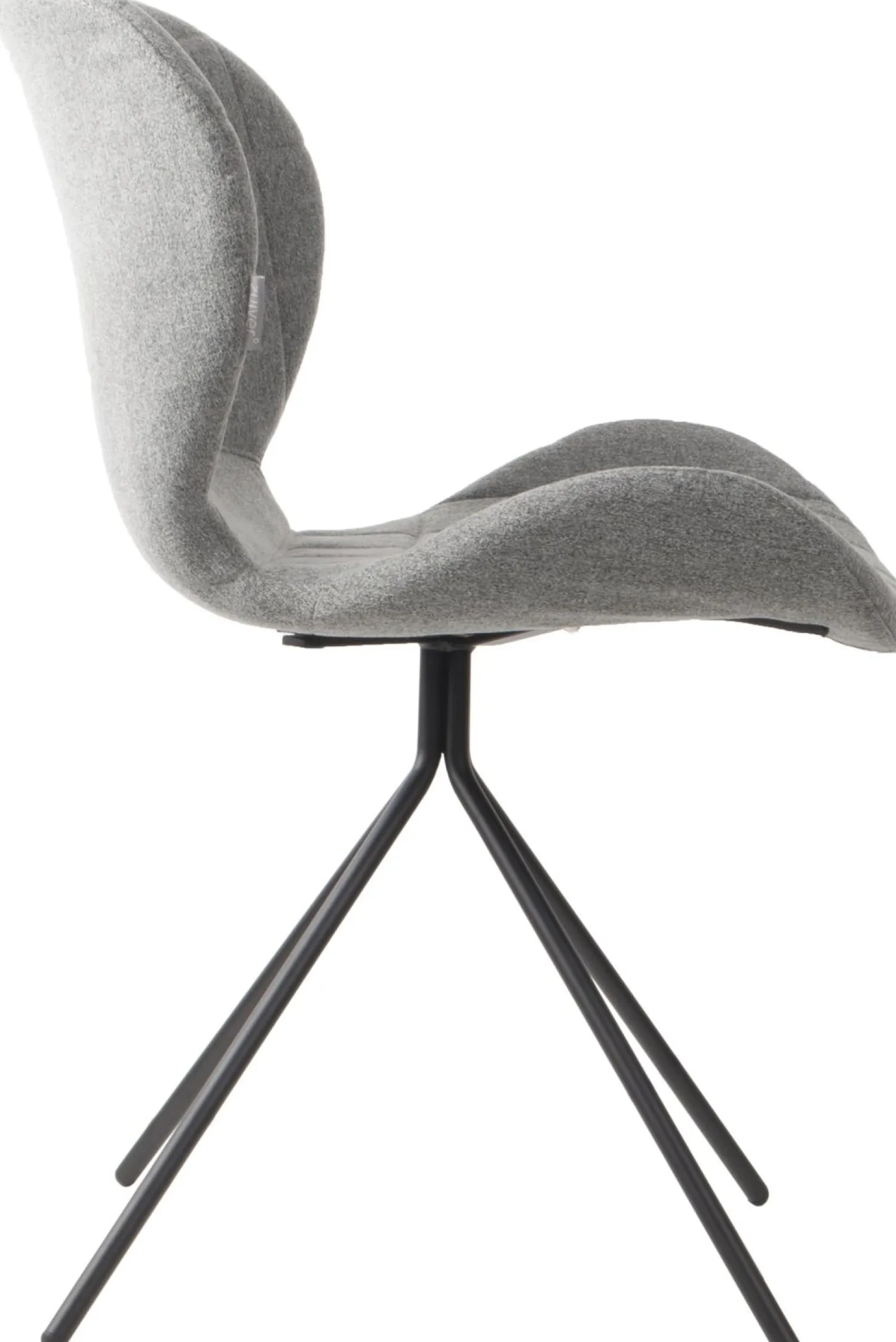 Eetkamerstoelen Zonder Armleuning-Zuiver OMG (set van 2) Eetkamerstoel Light Grey