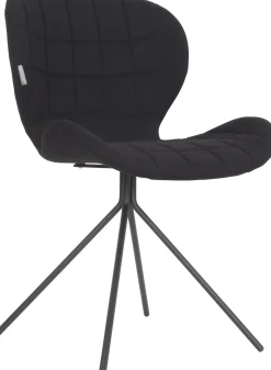 Eetkamerstoelen Zonder Armleuning-Zuiver OMG (set van 2) Eetkamerstoel Black