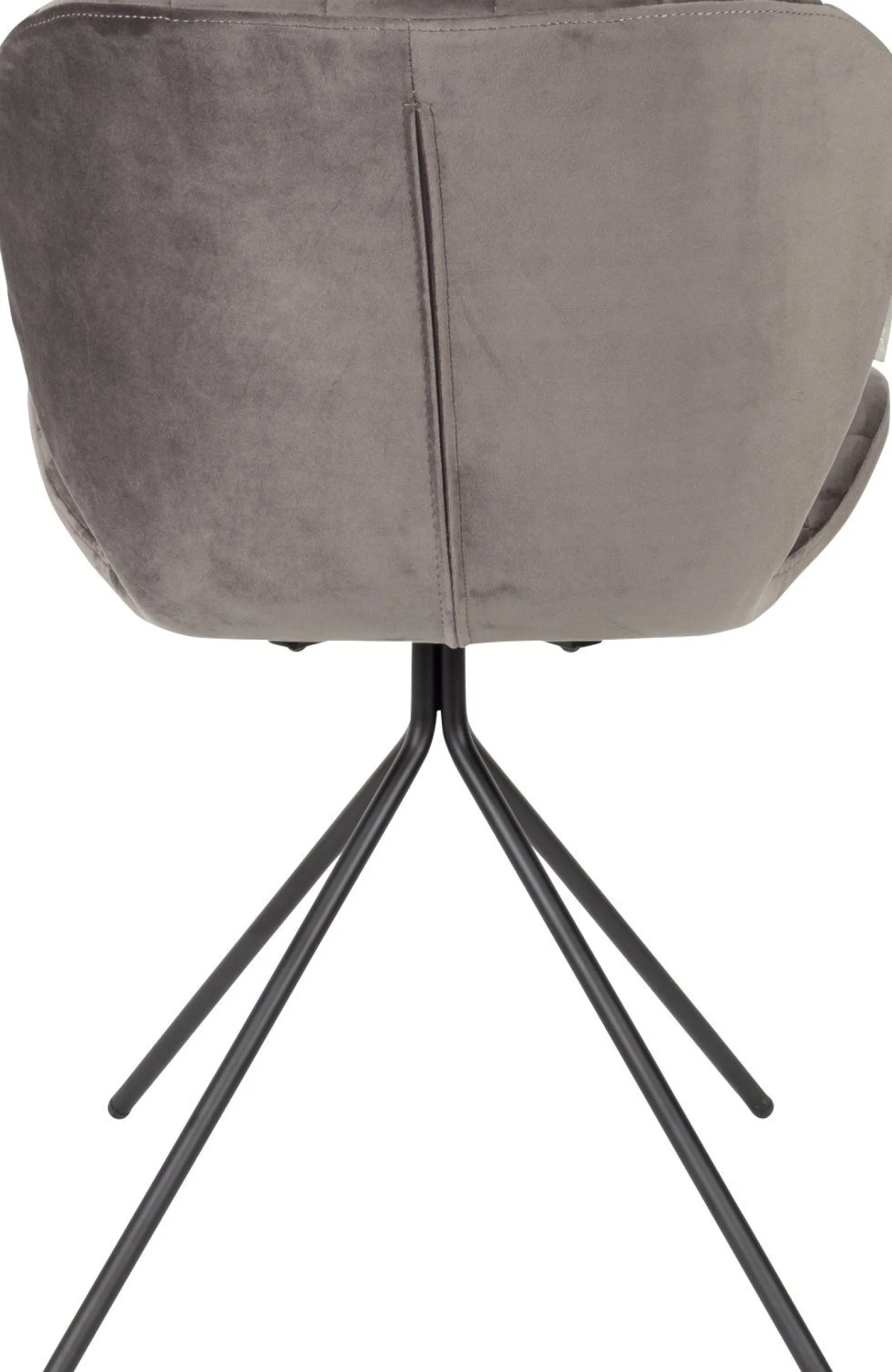 Eetkamerstoelen Zonder Armleuning-Zuiver OMG velvet (set van 2) Eetkamerstoel Grey