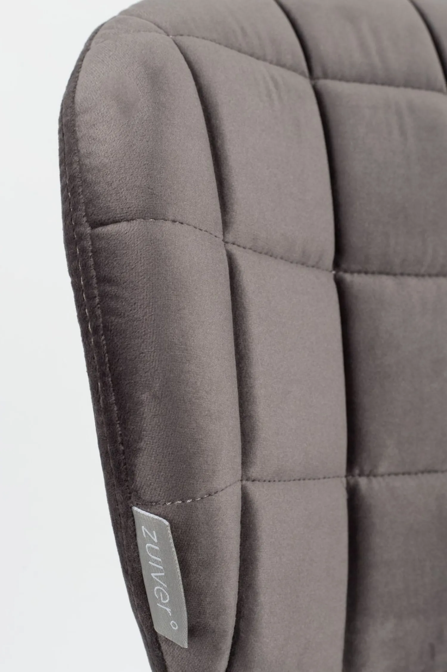 Eetkamerstoelen Zonder Armleuning-Zuiver OMG velvet (set van 2) Eetkamerstoel Grey