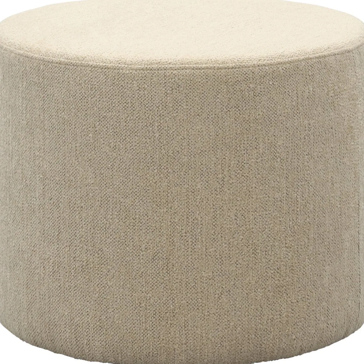 Hockers|Poefs-Trendhopper Onna Rond Poef Beige