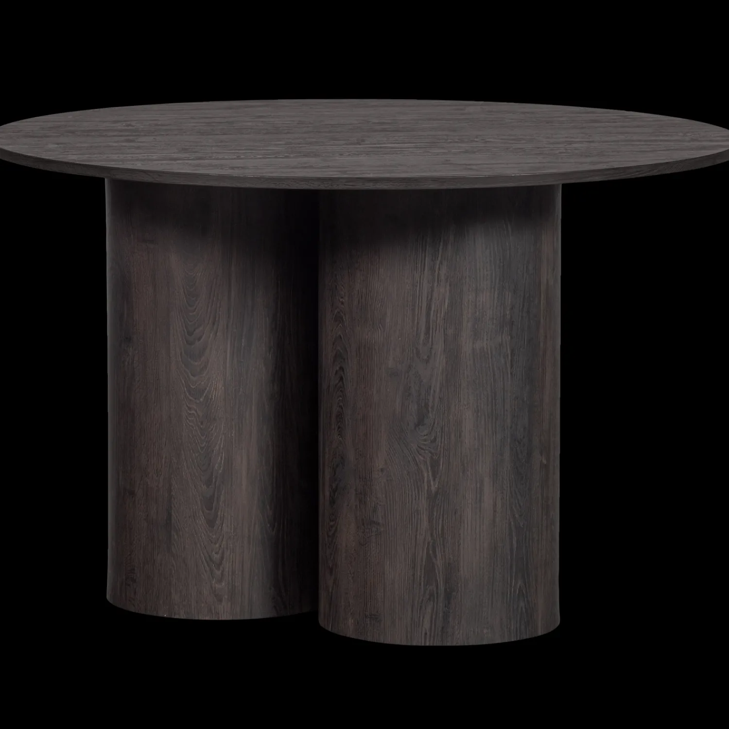 Ronde Eettafels-WOOOD Oona Eettafel Dark Brown