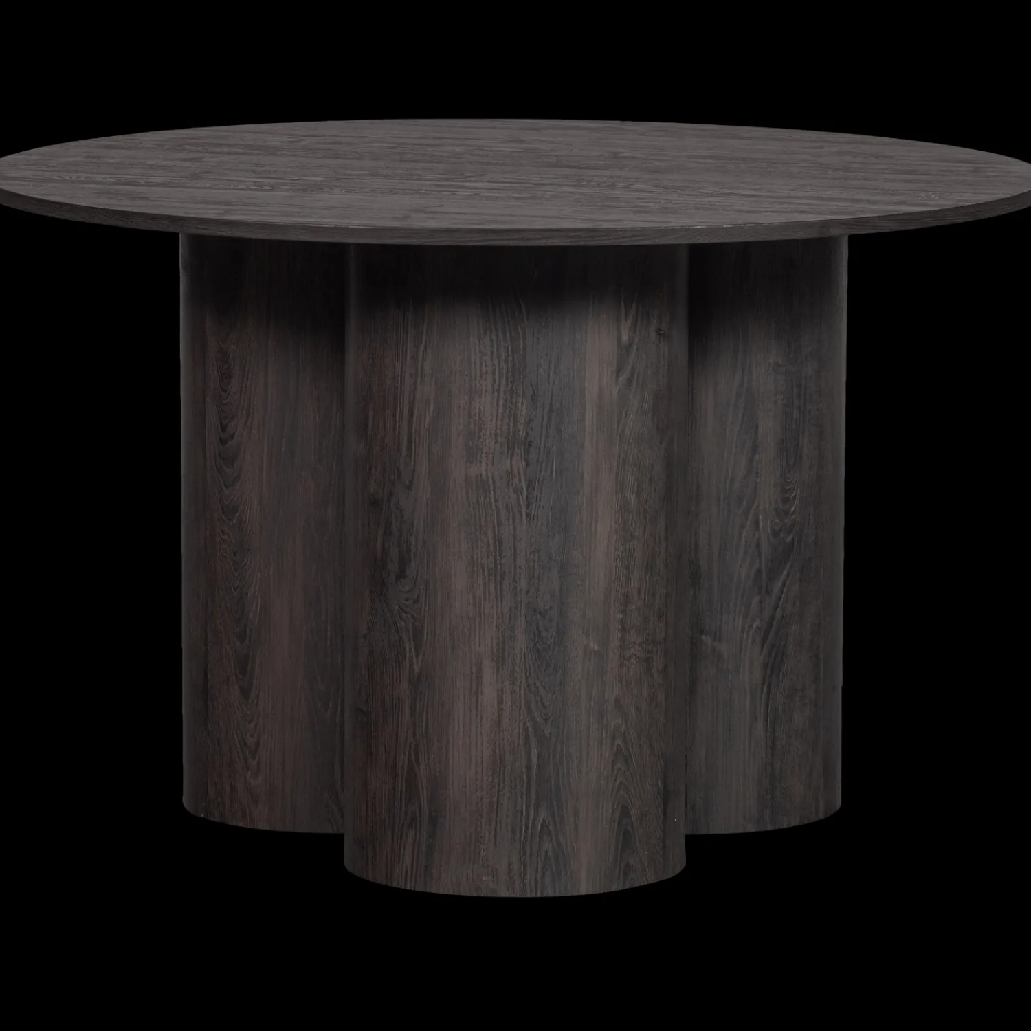 Ronde Eettafels-WOOOD Oona Eettafel Dark Brown