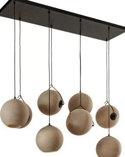 Glazen Hanglampen|Glazen Hanglampen-Eijerkamp Collectie Orb Saturn Hanglamp Zwart, Taupe