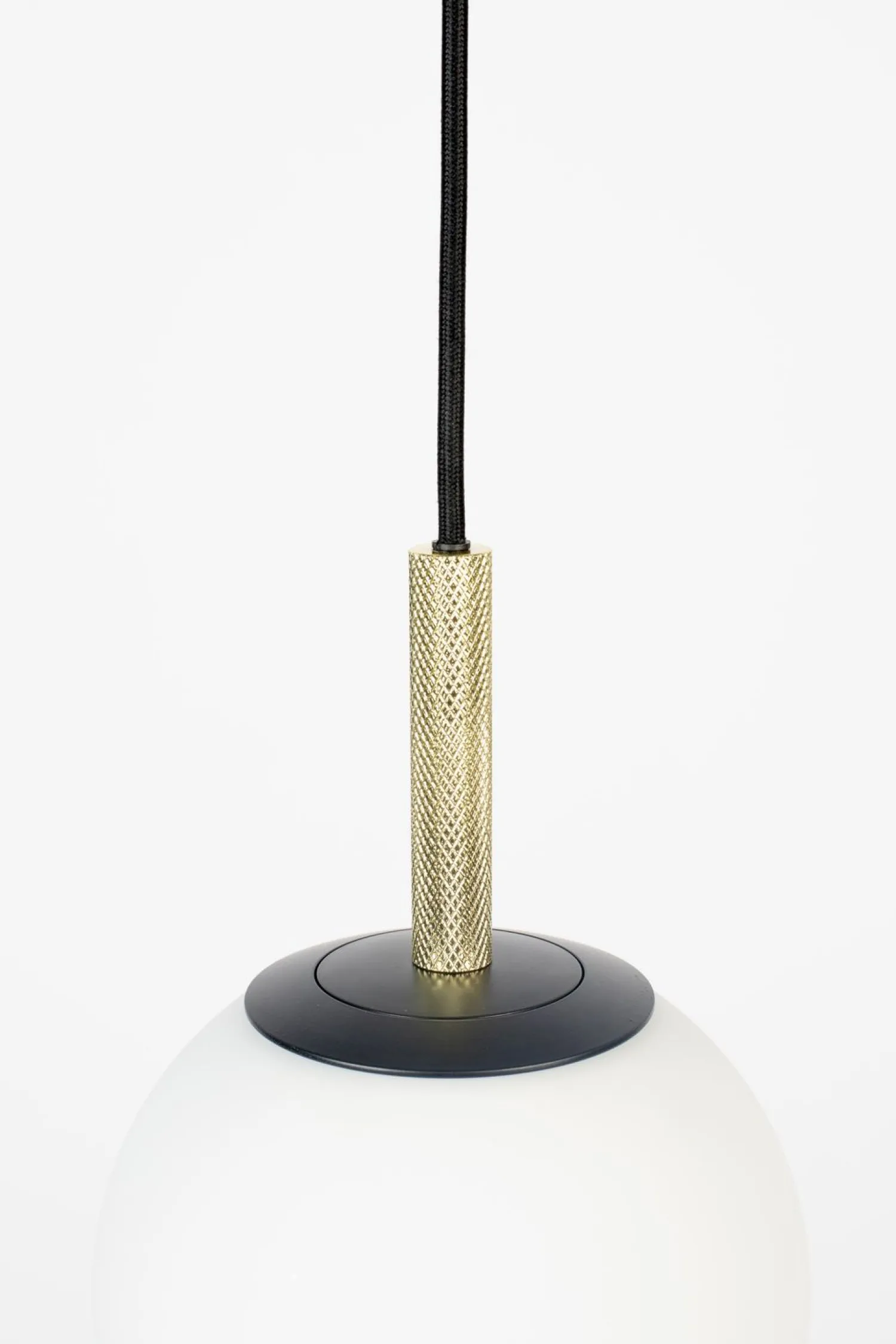 Moderne Hanglampen|Moderne Hanglampen-Zuiver Orion Hanglamp Opal, Brass, Black