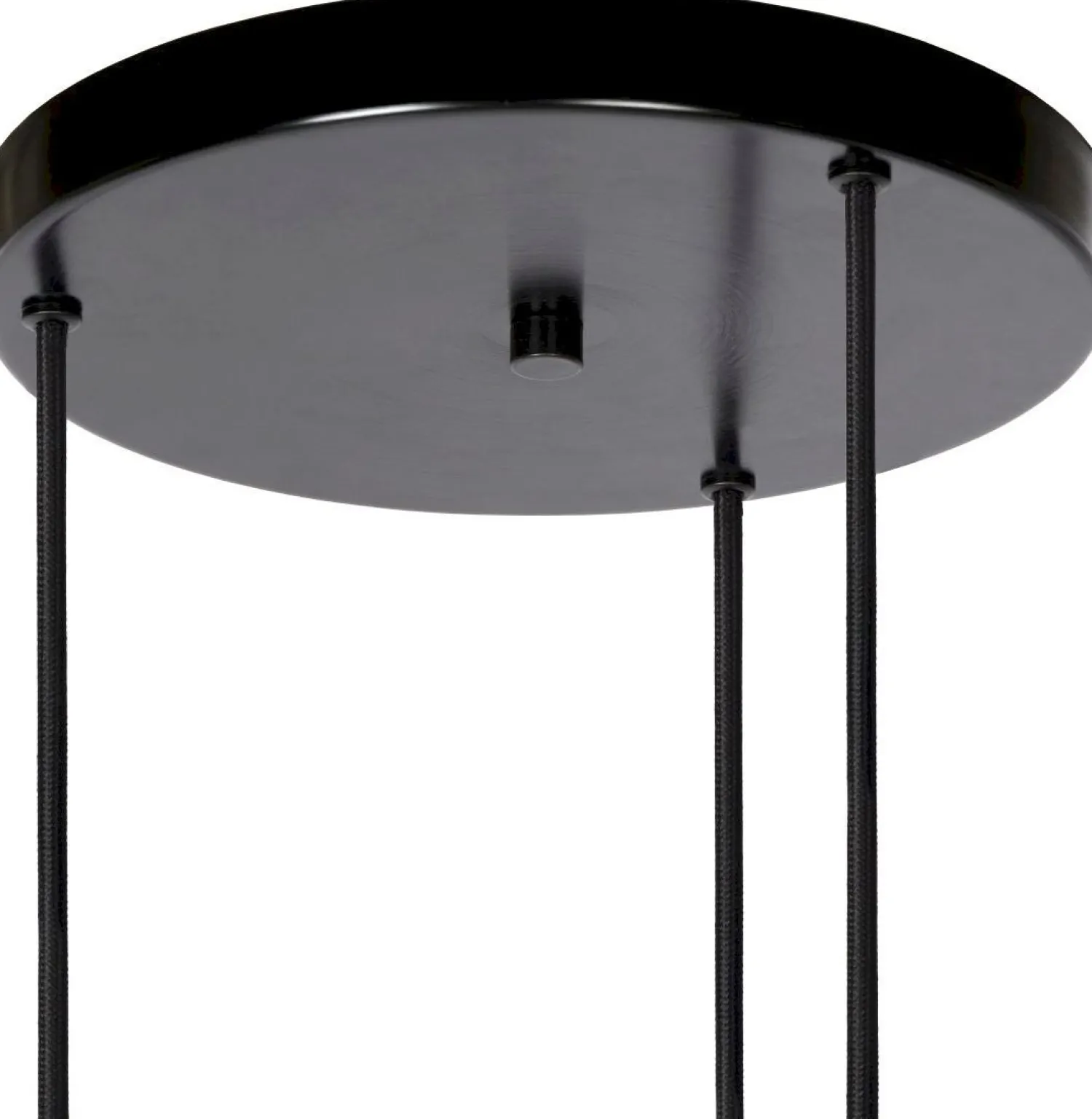 Glazen Hanglampen|Glazen Hanglampen-Lucide Orlando Hanglamp Zwart