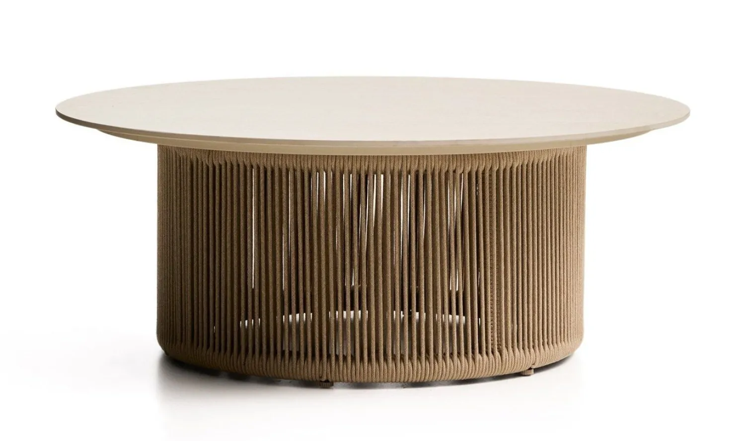 Tuintafels-Kave Home Orosei Outdoor Salontafel Ecru, Beige, Naturel
