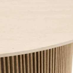 Tuintafels-Kave Home Orosei Outdoor Salontafel Ecru, Beige, Naturel