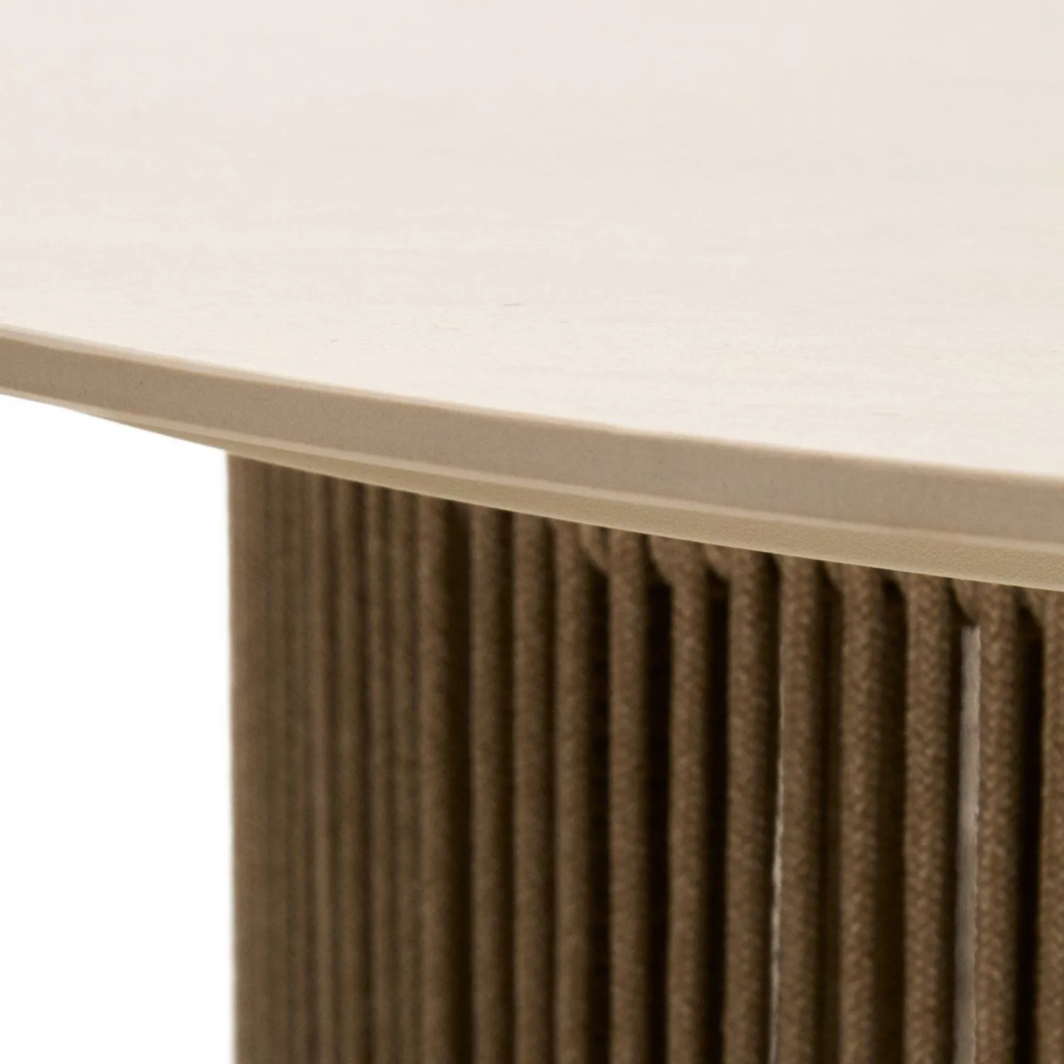 Tuintafels-Kave Home Orosei Outdoor Salontafel Ecru, Beige, Naturel