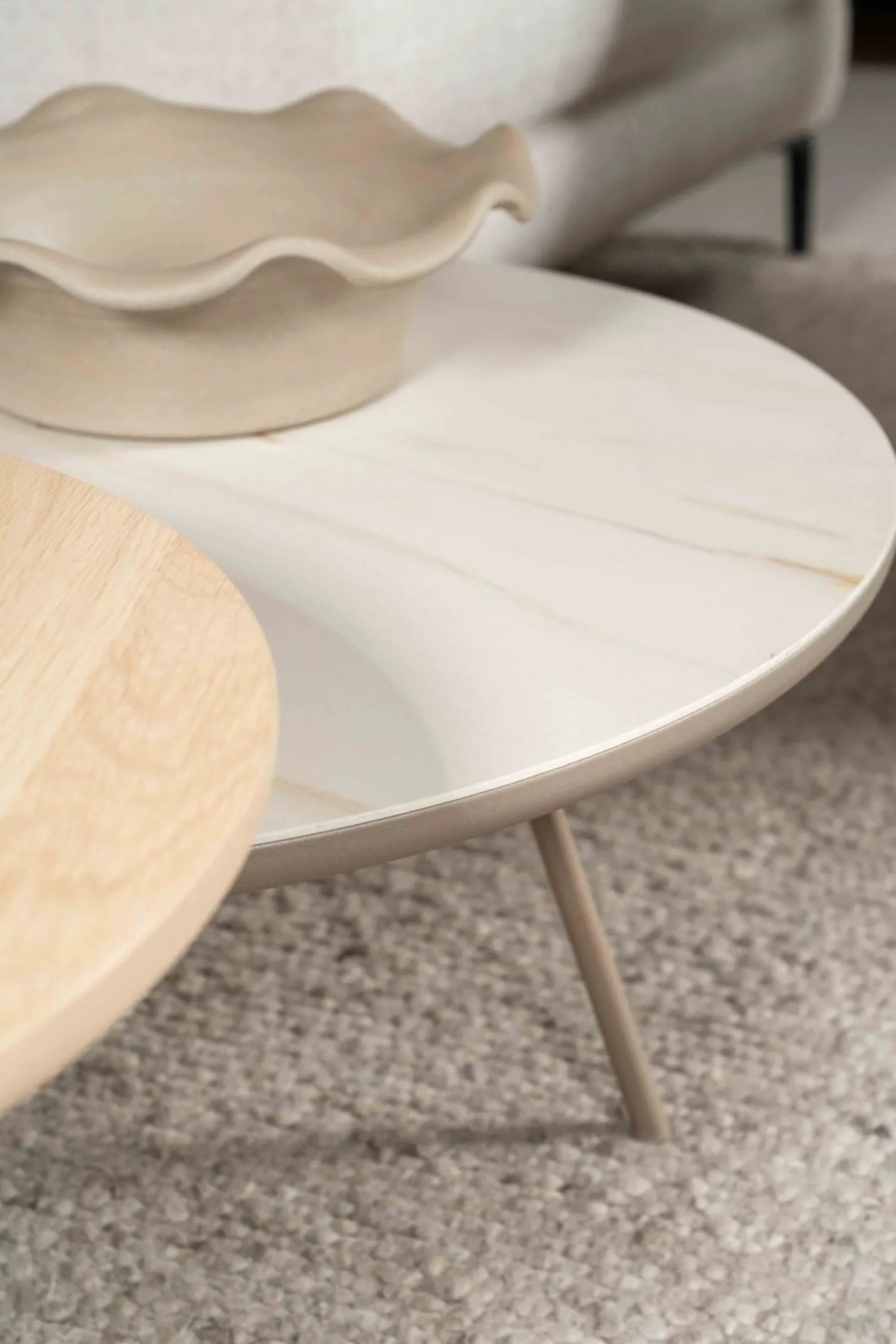 Ronde Bijzettafels-Eijerkamp Collectie Osaka Bijzettafel Natural Oak