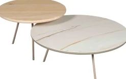 Ronde Bijzettafels-Eijerkamp Collectie Osaka Bijzettafel Natural Oak