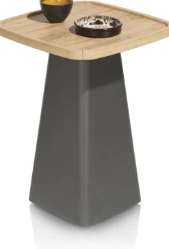 Vierkante Salontafels-Henders en Hazel Oskar Salontafel Naturel, Grafiet
