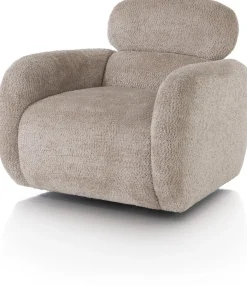 Draaifauteuils-XOOON Ostia Fauteuil Beige