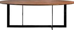 Houten Eettafels|Ovale Eettafels-Interstar Ovaal Eettafel Bruin