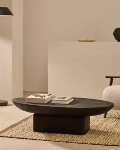 Houten Salontafels-Kave Home Ovak Salontafel Zwart