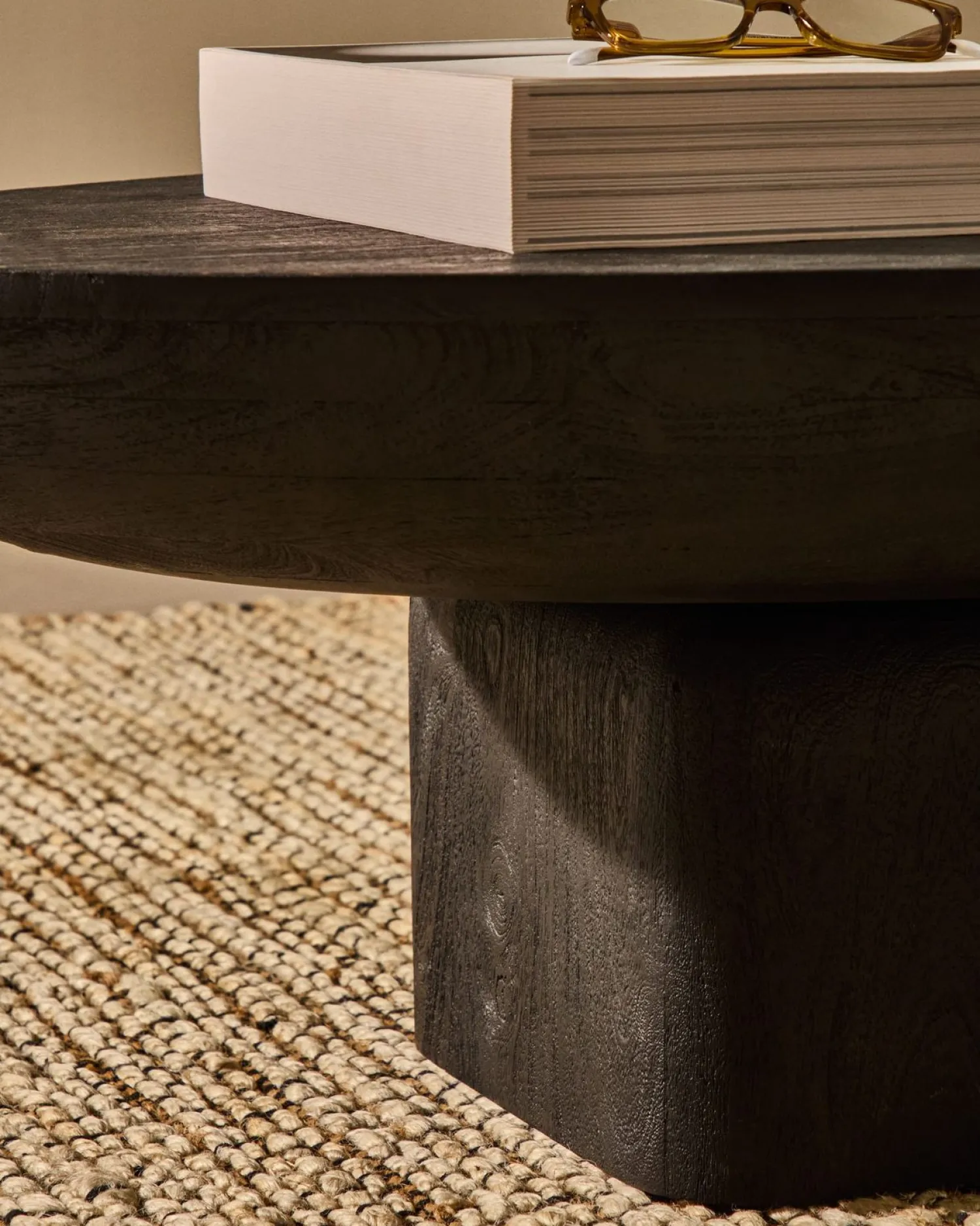 Houten Salontafels-Kave Home Ovak Salontafel Zwart