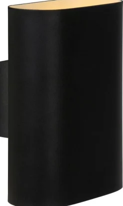 Wandlampen|Wandlampen-Lucide Ovalis Wandlamp Zwart