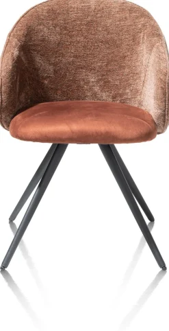 Kuipstoelen|Eetkamerstoelen Met Armleuning-XOOON Owen Eetkamerstoel Koper