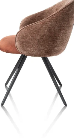 Kuipstoelen|Eetkamerstoelen Met Armleuning-XOOON Owen Eetkamerstoel Koper