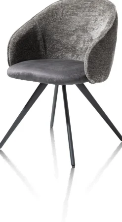 Kuipstoelen|Eetkamerstoelen Met Armleuning-XOOON Owen Eetkamerstoel Antraciet